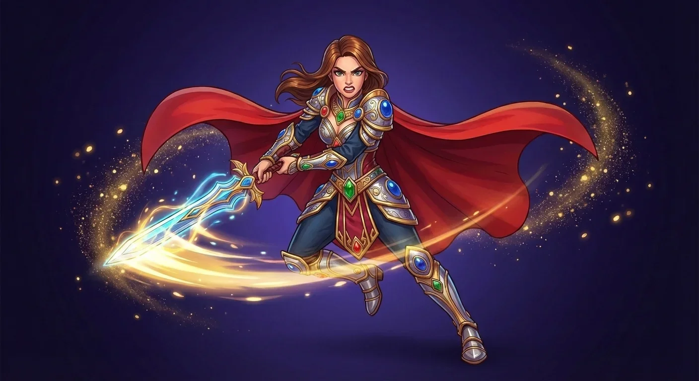 Character with sword - attack